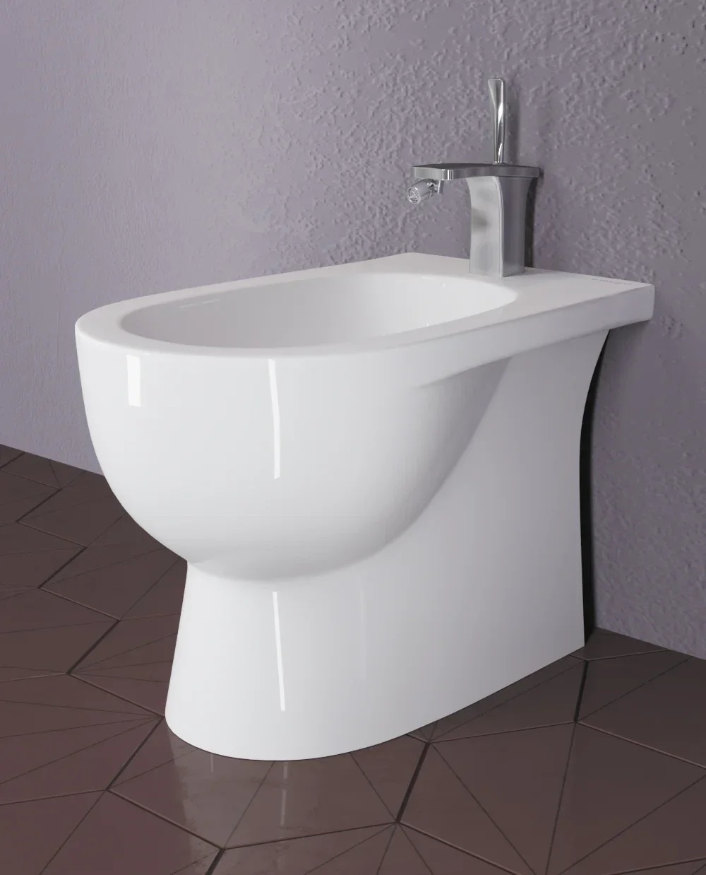 Биде напольное Sanita Art ВКС Белый S1