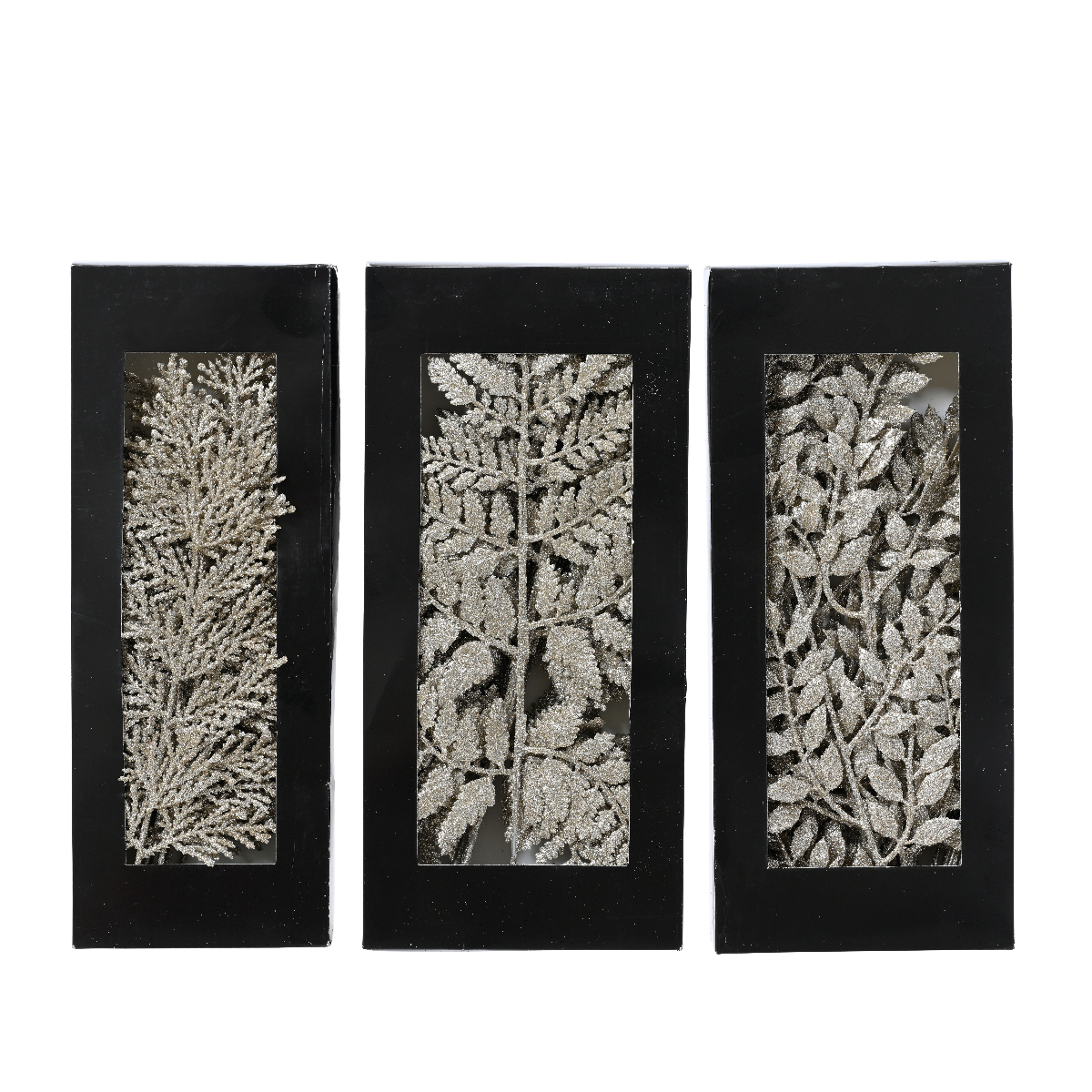 Набор искусственных новогодних веток Kaemingk серебро 29683