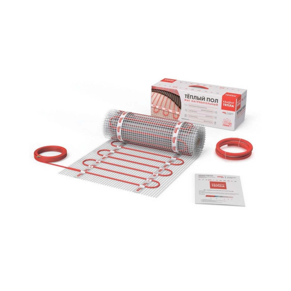 Теплый пол Мат  электрический  "Квадрат тепла" СТН КМ-300-2,0