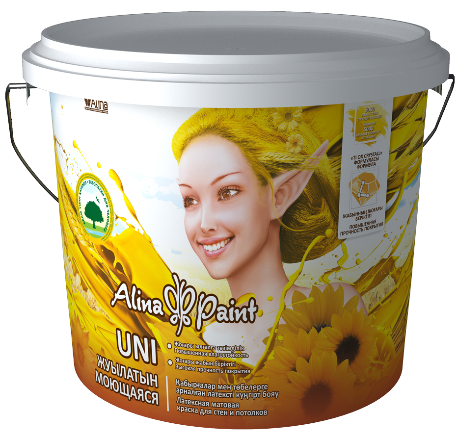 Краска водоэмульсионная, Alina Paint UNI, 12 кг (база С)