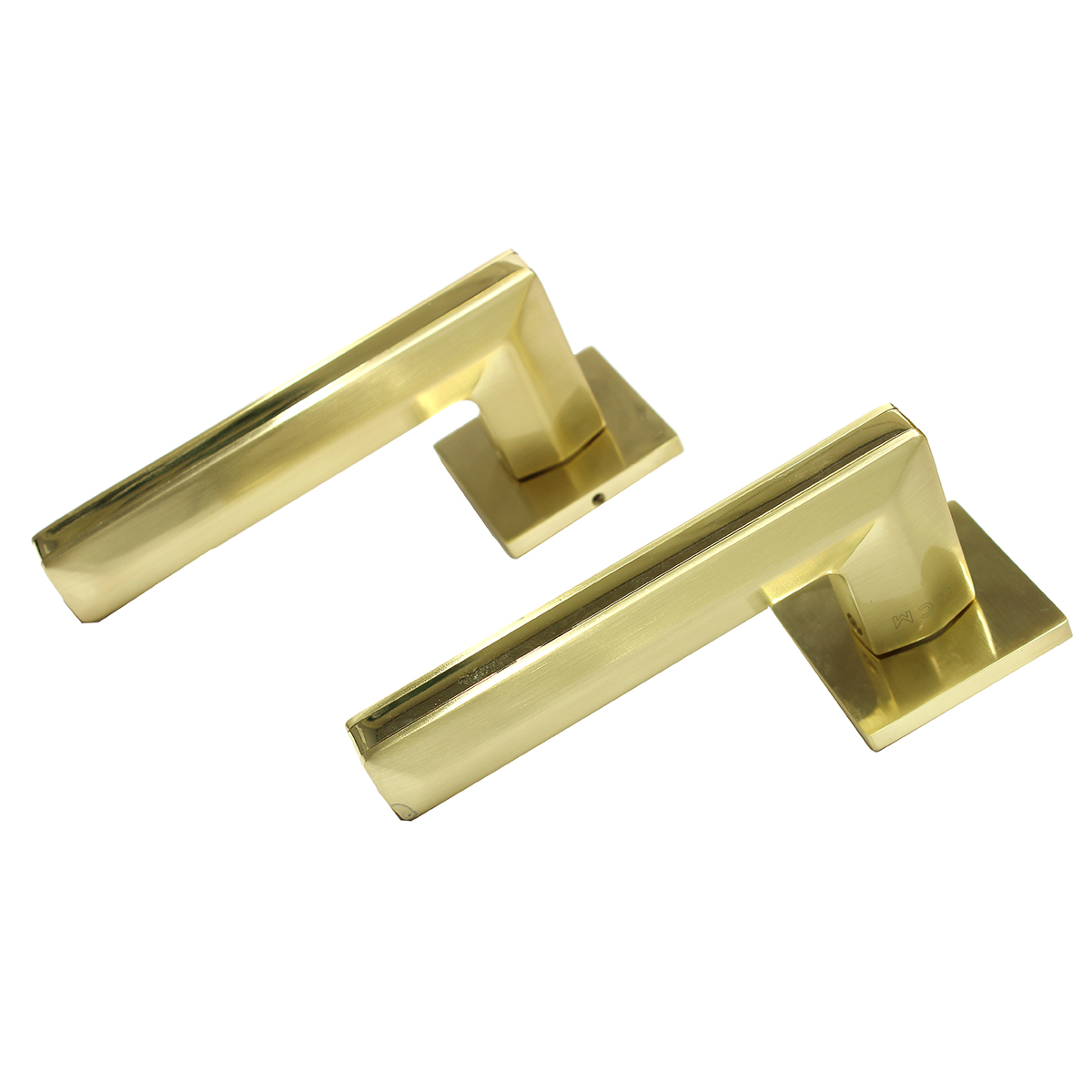 ZQ-328 SG/GP ручка дверная мат./глянц.золото