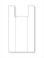 Пакет-майка Полиус 450  в рулоне 100 шт.