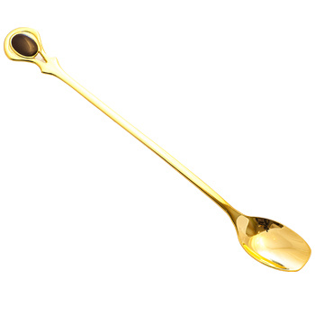 Ложка кофейная 18см Золото