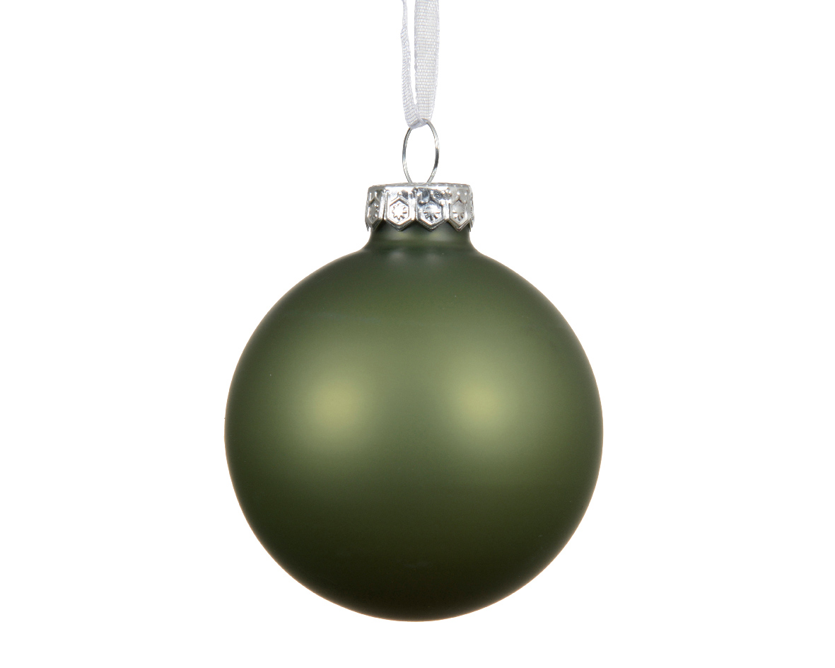 Шар елочный 6 см rosemary green 100245 Kmg