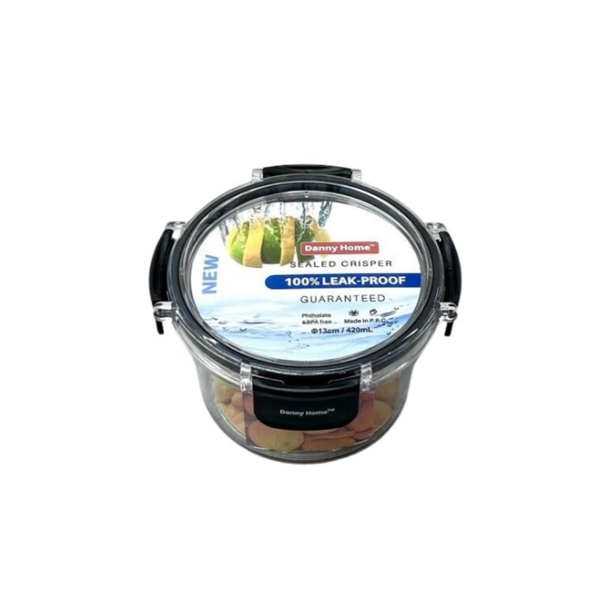 Контейнер для продуктов DH 420 мл герметичный круглый HO-082