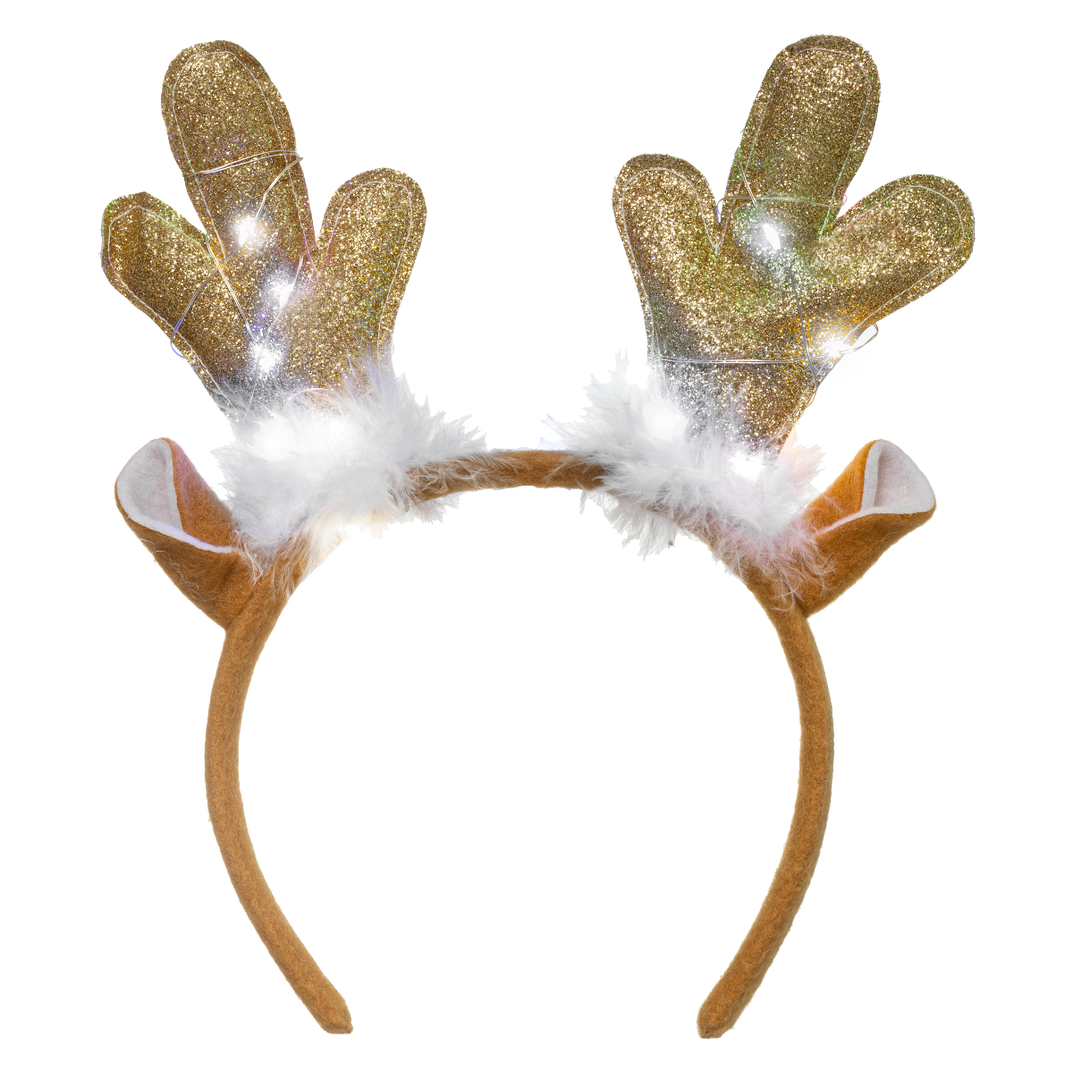 Ободок карнавальный Рождественский Олень Feeric 12х23 см 178080
