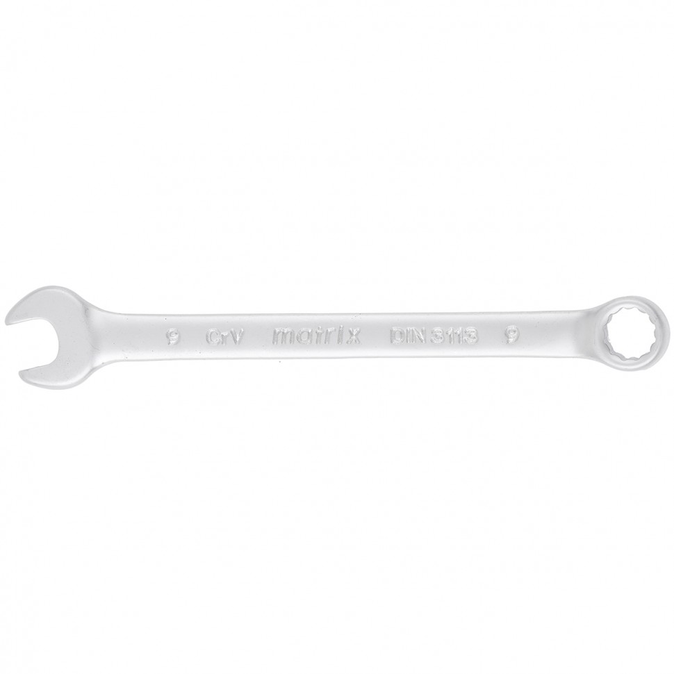 Ключ комбинированный Matrix 9мм CrV матовый хром