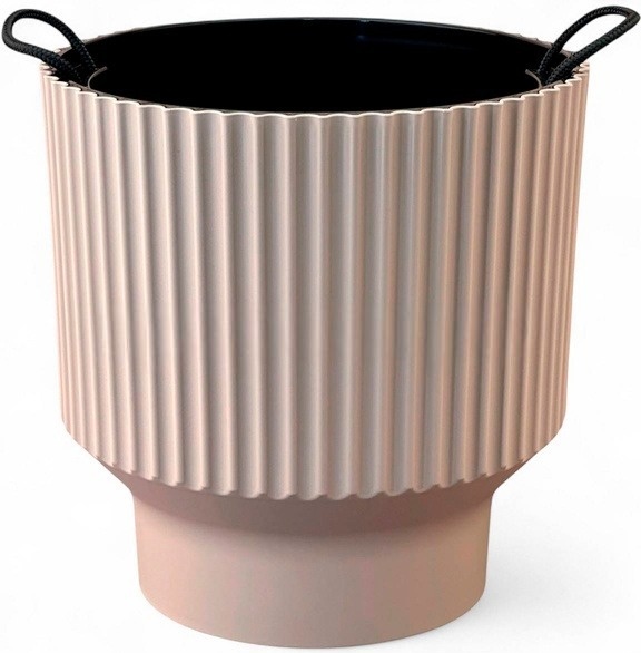 Горшок пластиковый с вкладкой, Аркада фрапе д. 30 н. 30 см. 16,2л АР30-90