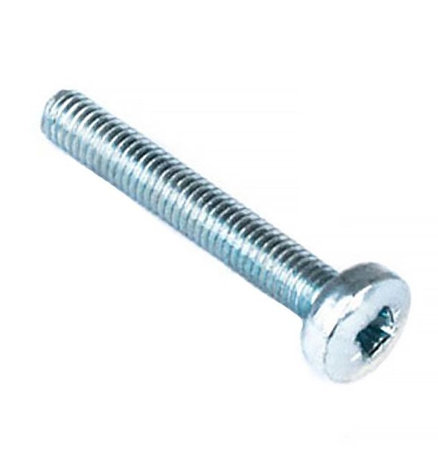 Винты пкр. DIN 7985 М4x20 с гайк.и шайб. (белый цинк 10 шт)