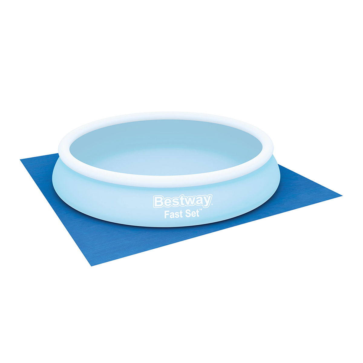 Подложка для бассейна BESTWAY 396х396 см синий тарпаулин 58002