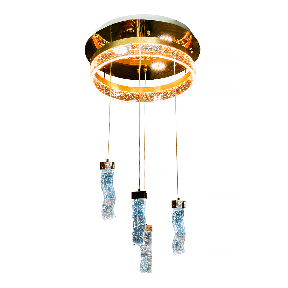 Люстра LED 5910-4 47Вт  - 450мм Золото