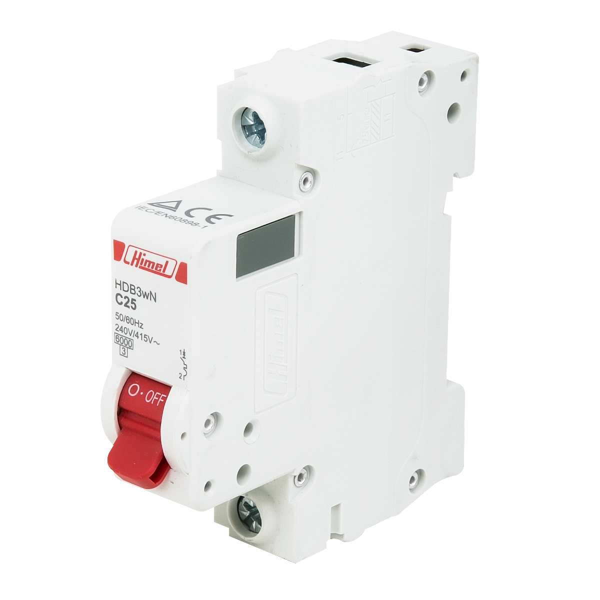 Авт выкл DZ47s 6kA 1p C 25A HIMEL 1C25
