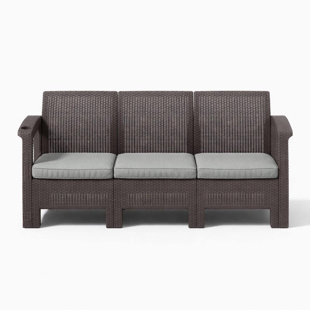 Диван 3-х местный с подушкой венге, 181х70х80 см, TX-T020C CN