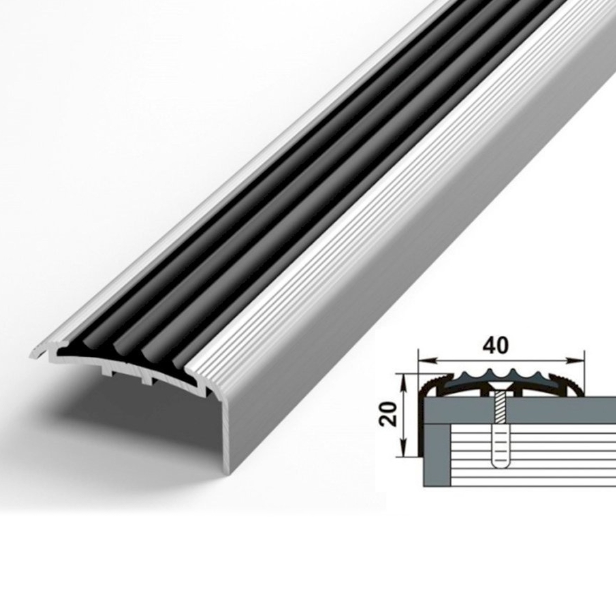Профиль угловой ПУ 71.2700.001 Черный
