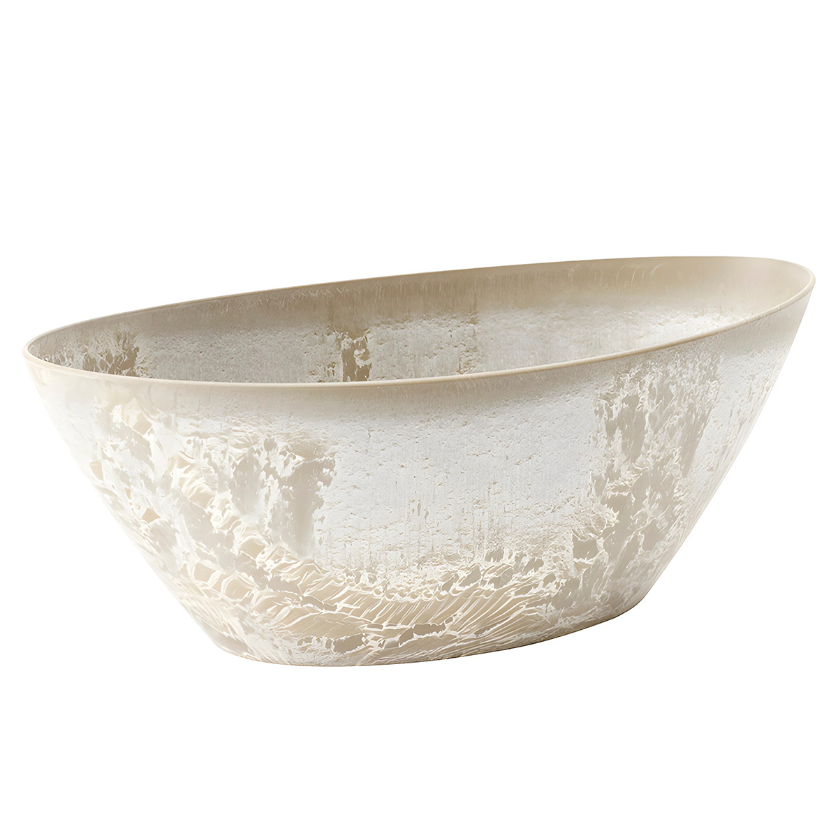 Кашпо IDEA МИКРИТ овальное 3,4л бежевый слайн М 3109