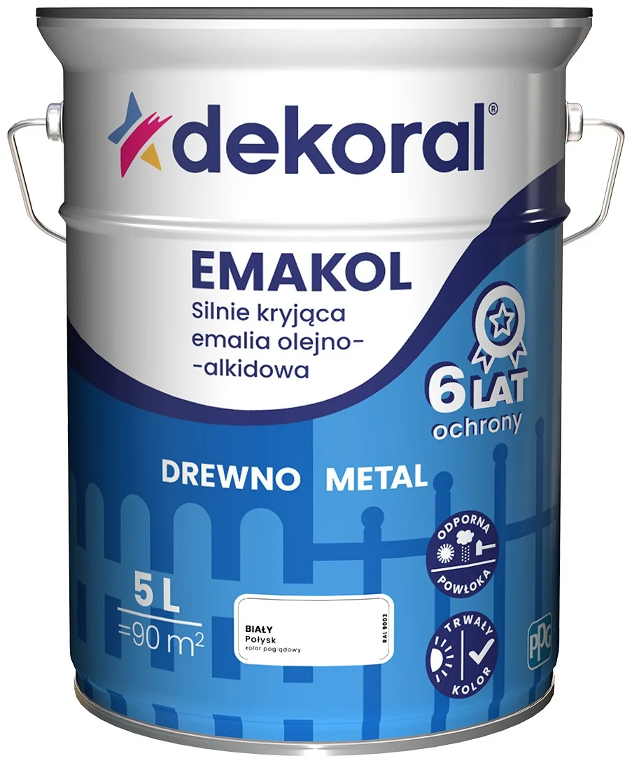 Dekoral Эмаль Emakol SB Trim белый 5л