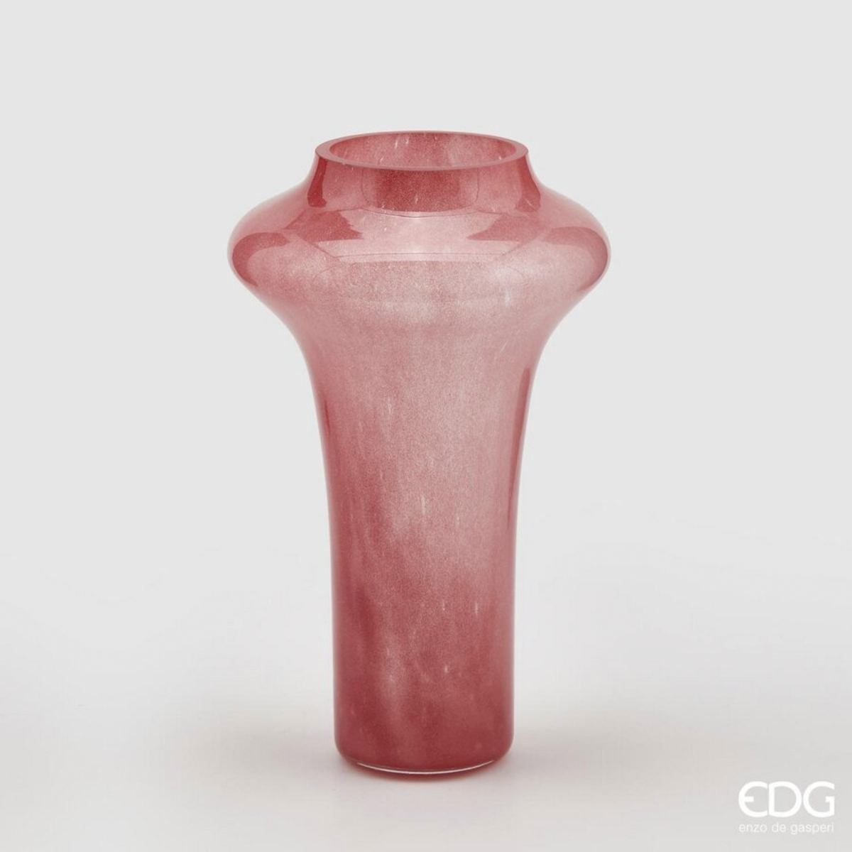 Ваза стекло EDG DISCO 20х30 см розовая 106750.500