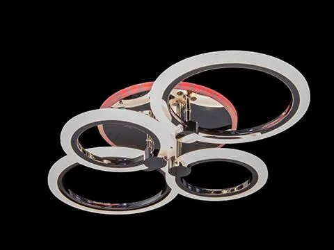Люстра "Галактика" 10410025 600х400х130 хром RGB LED(4) 70W(300Вт) К007709