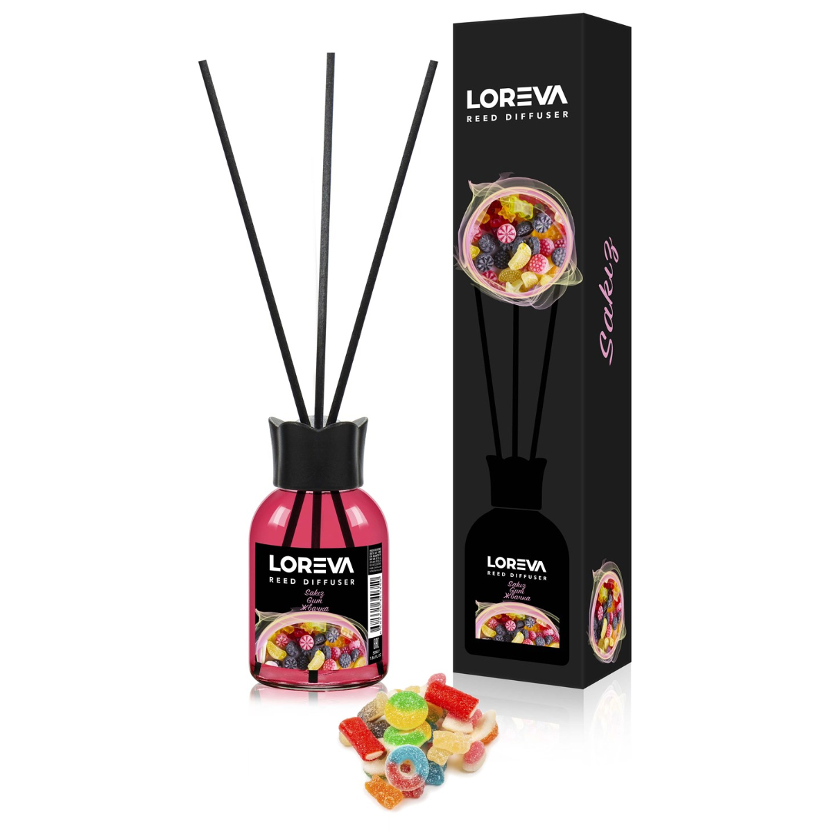 Аромадиффузор Loreva 55 мл Жвачка Аромадиффузор Loreva 55 мл Жвачка