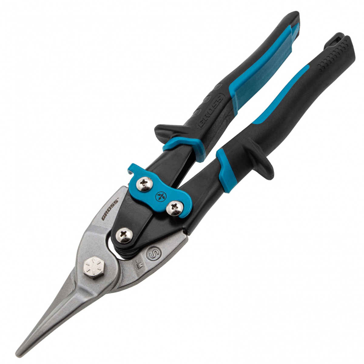 Ножницы GROSS по металлу "PIRANHA",250мм,прямой рез