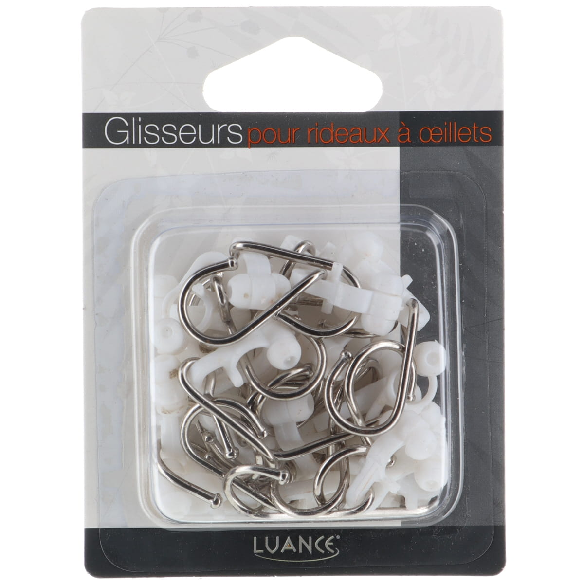 Крючок-ролик для штор Luance 20 шт. белый 592001