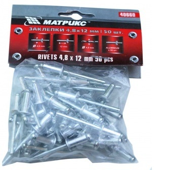 Заклепки, 3,2 х 8 мм, 50 шт.// MATRIX