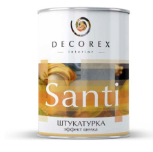 Декоративная штукатурка Decorex SANTI NEW, 1 кг, база silver