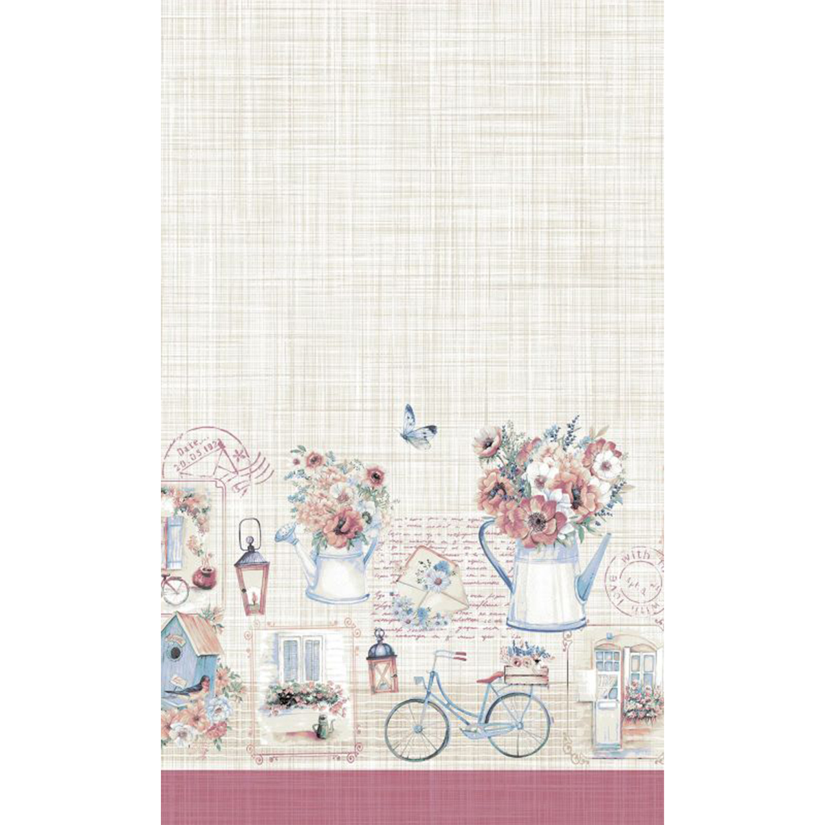 Набор кухонных полотенец Самойловский Текстиль История открыток 40х70 см 2шт.