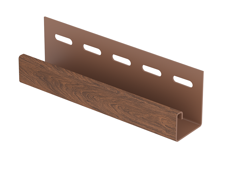 J-планка (ПВХ).0044.Н., орех темный