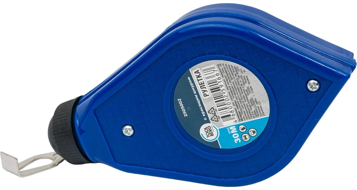 Рулетка пластиковая с красящим шнуром 30м 2505002