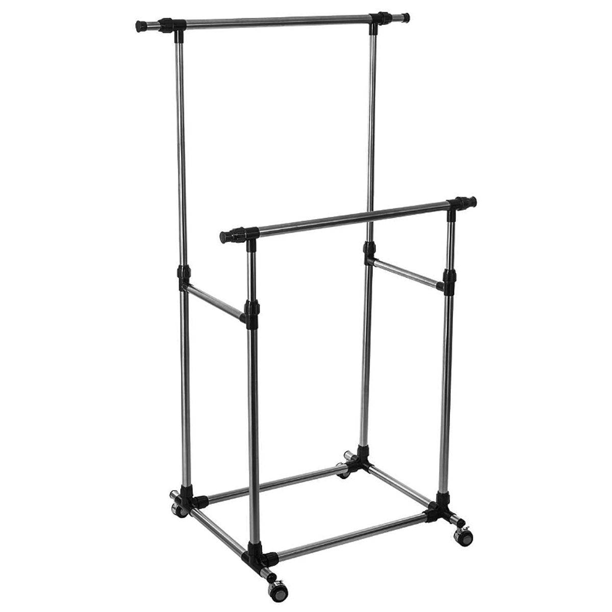 Стойка для одежды 5Five на колесах, двухъярусная 88-150х66х96-163 см 138923