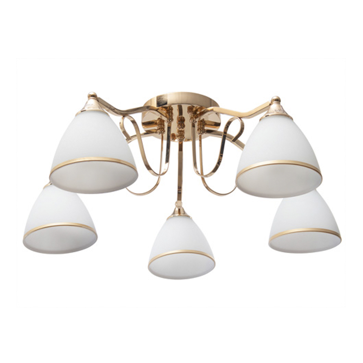 Люстра "Каскад" 153141 розовое золото 5/Е27/60Вт К007958