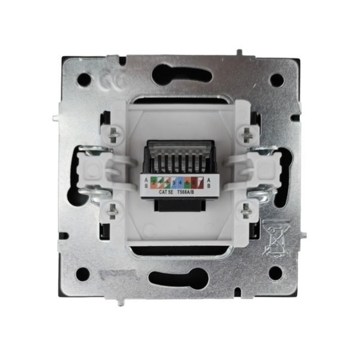 Розетка ZIMA 704 4288 139 компьютерная черная матовая (механизм)