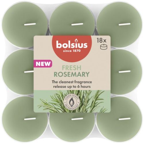 Набор чайных свечей Bolsius 18 шт 38 мм 4 ч.Rosemary