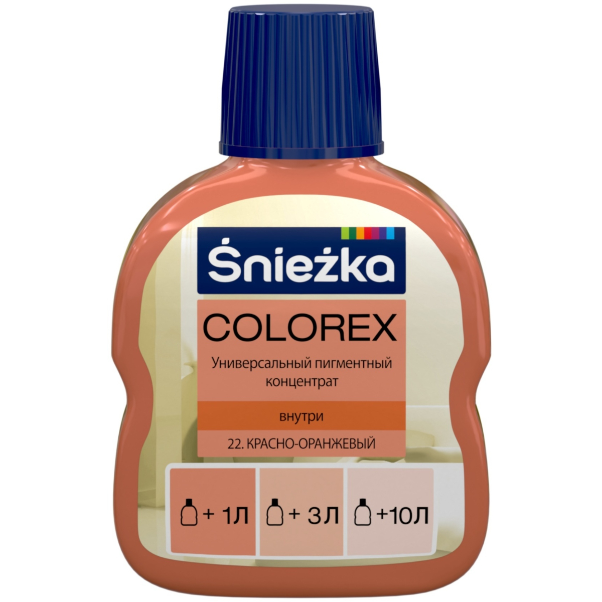 Колер SNIEZKA Colorex №22 красно-оранжевый 100 мл