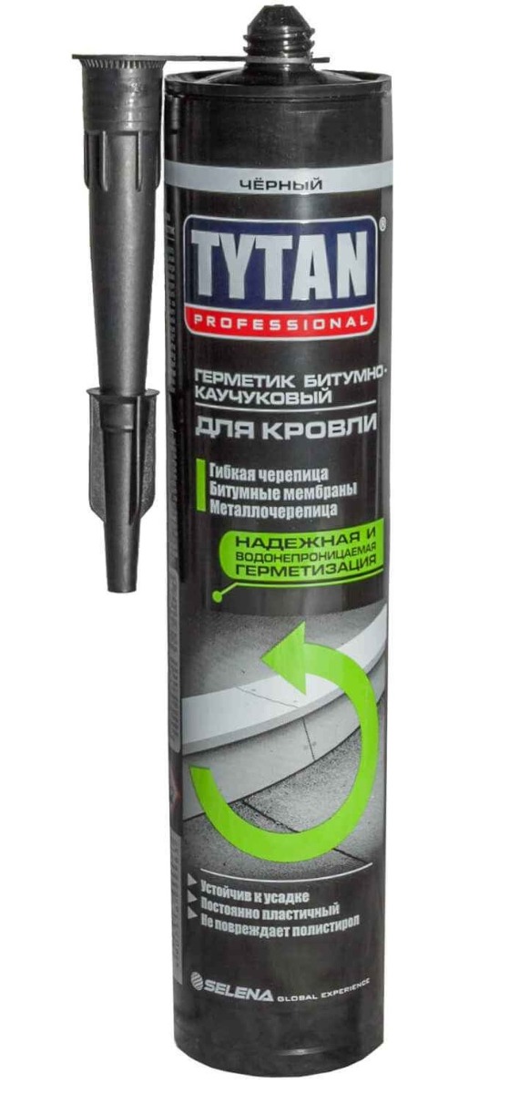 TYTAN битумно-каучуковый герметик для кровли (310 мл) черный