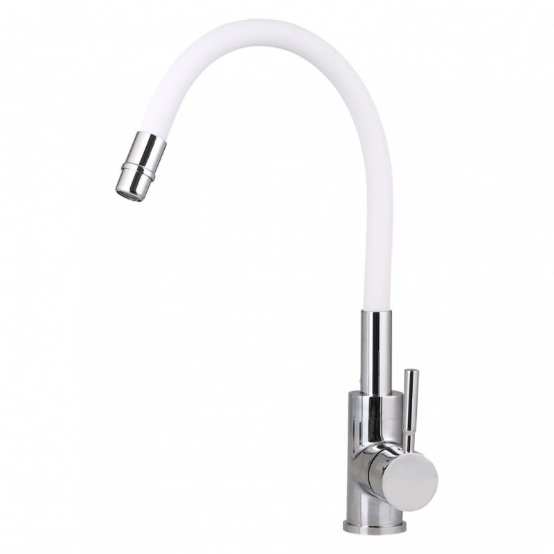 Смеситель д/к Gross Aqua ColorFlex белый (3241508W) "гибкий"р35"