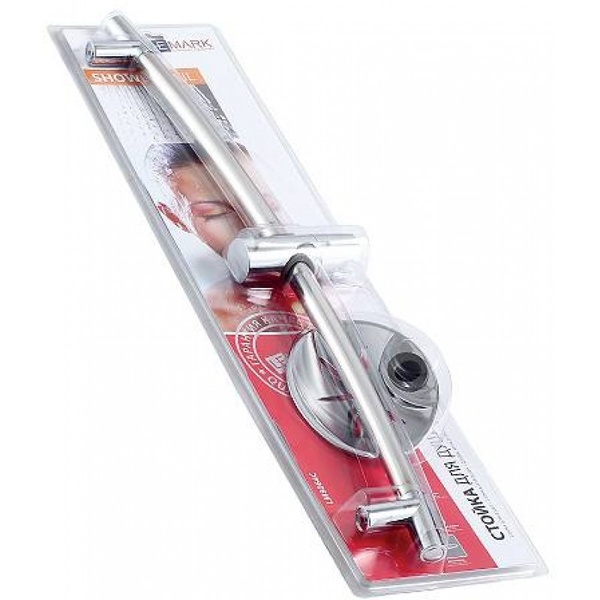 Стойка душевая Lemark LM8064C 685мм, с круглой мыльницей,хром,блистер