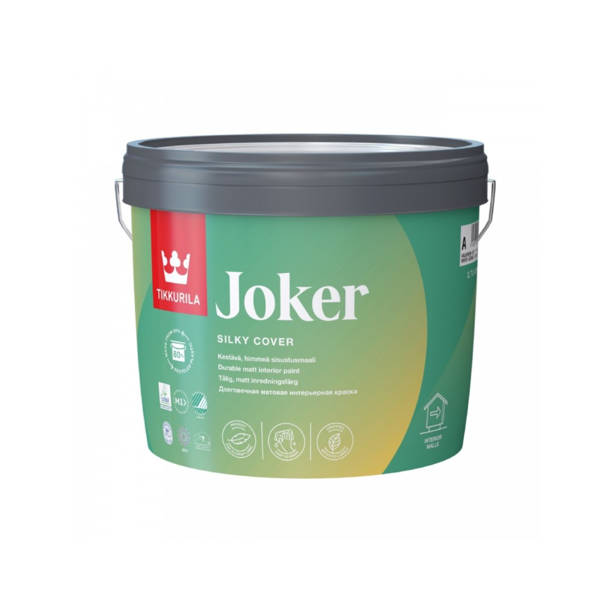 Краска интерьерная моющаяся JOKER A мат 0,9л Краска интерьерная моющаяся JOKER A мат 0,9л