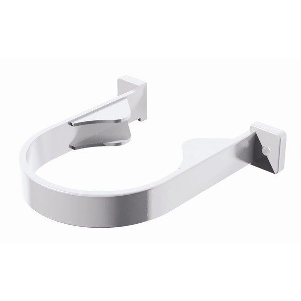 ТН ПВХ хомут трубы 82мм,белый