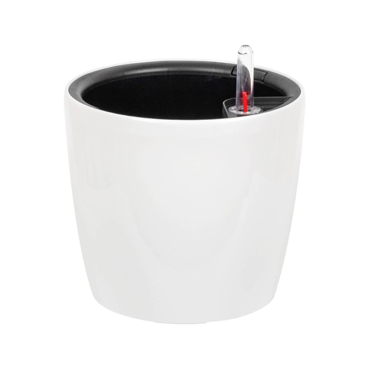 Кашпо IDEA АНФА D180мм с вставкой и с автополивом Белый М 3231