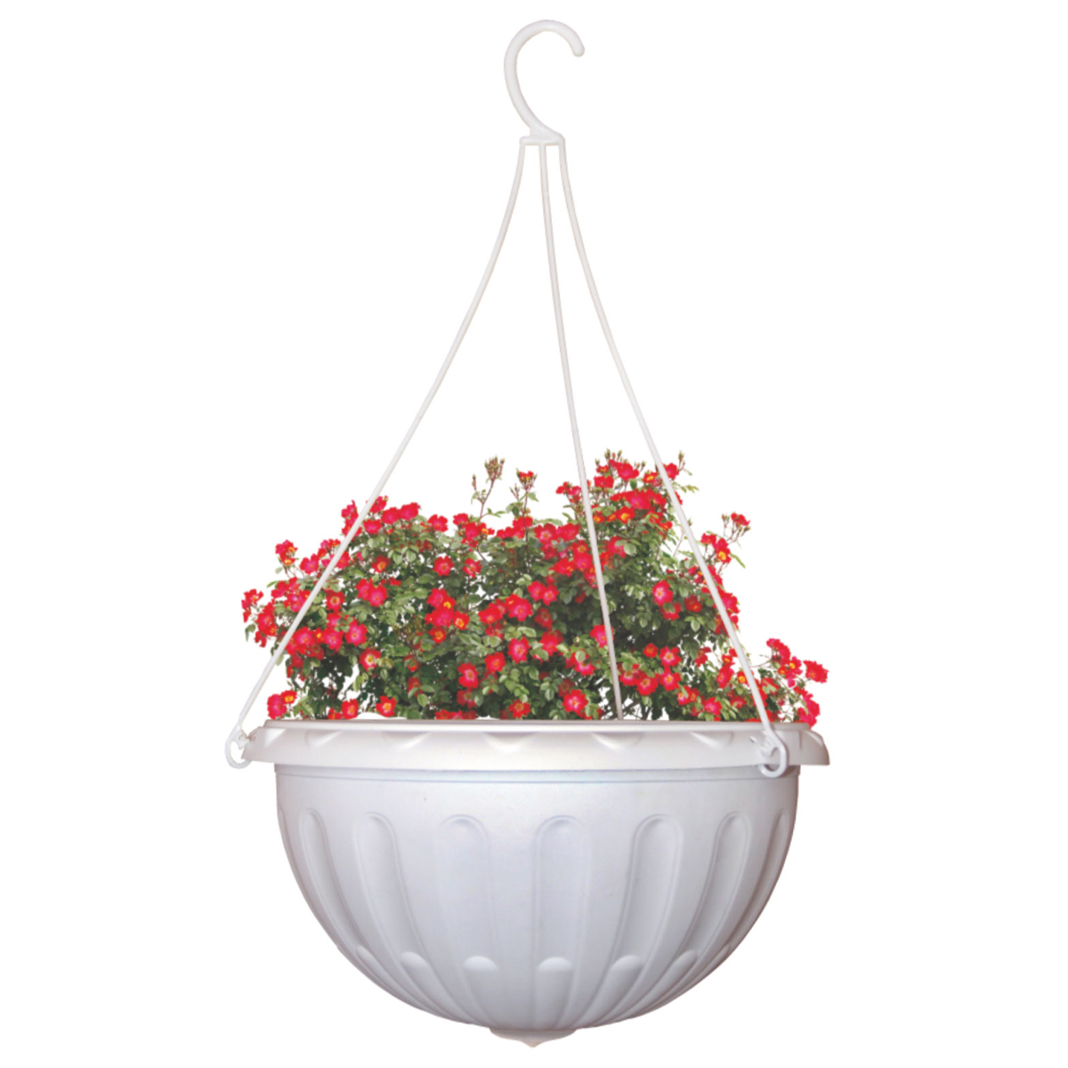 Кашпо подвесное Джулия D250мм 3,5л белый М1457