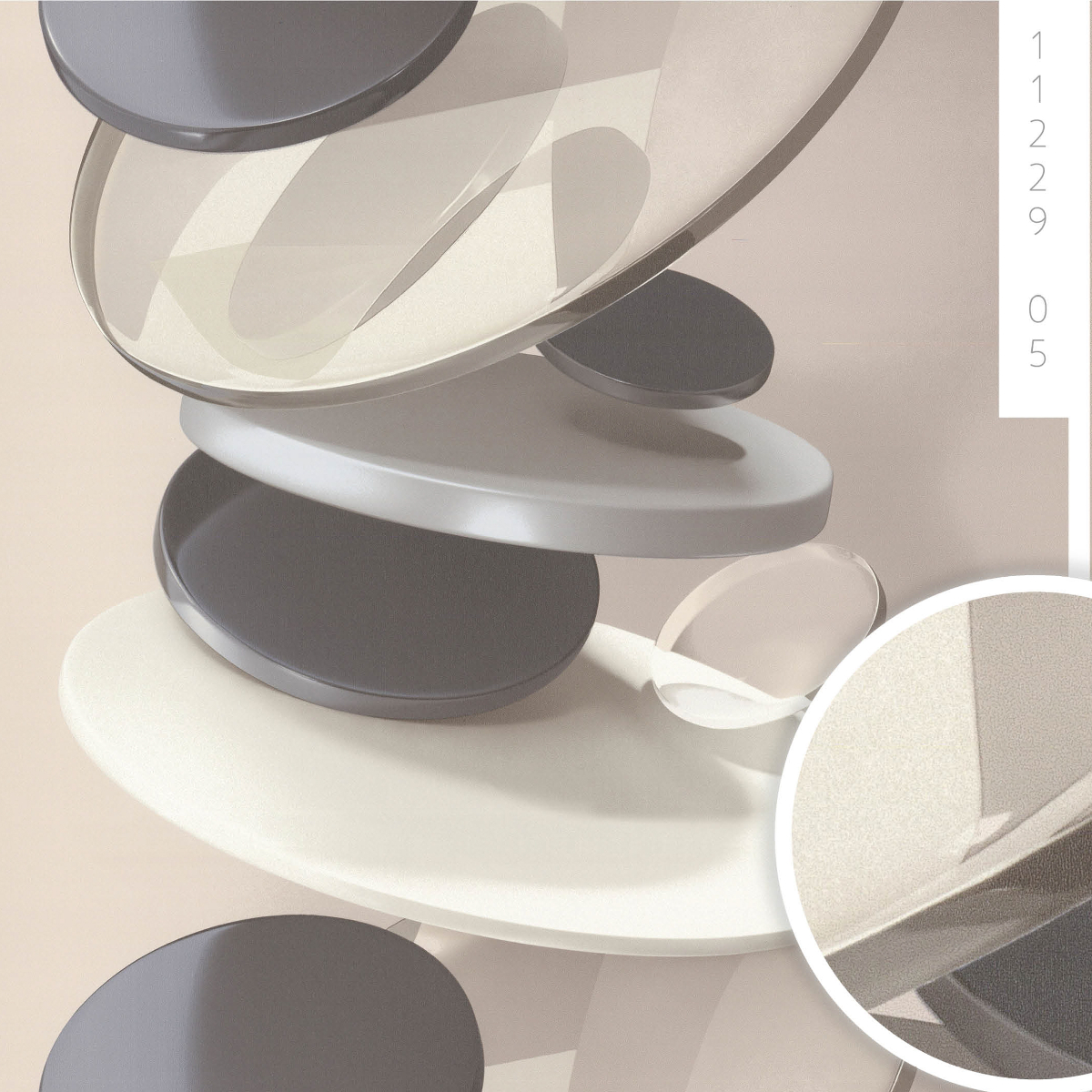 Обои 11229-05 Артекс Диски (10,05*1,06)(6) винил горячего тиснения на флизелине