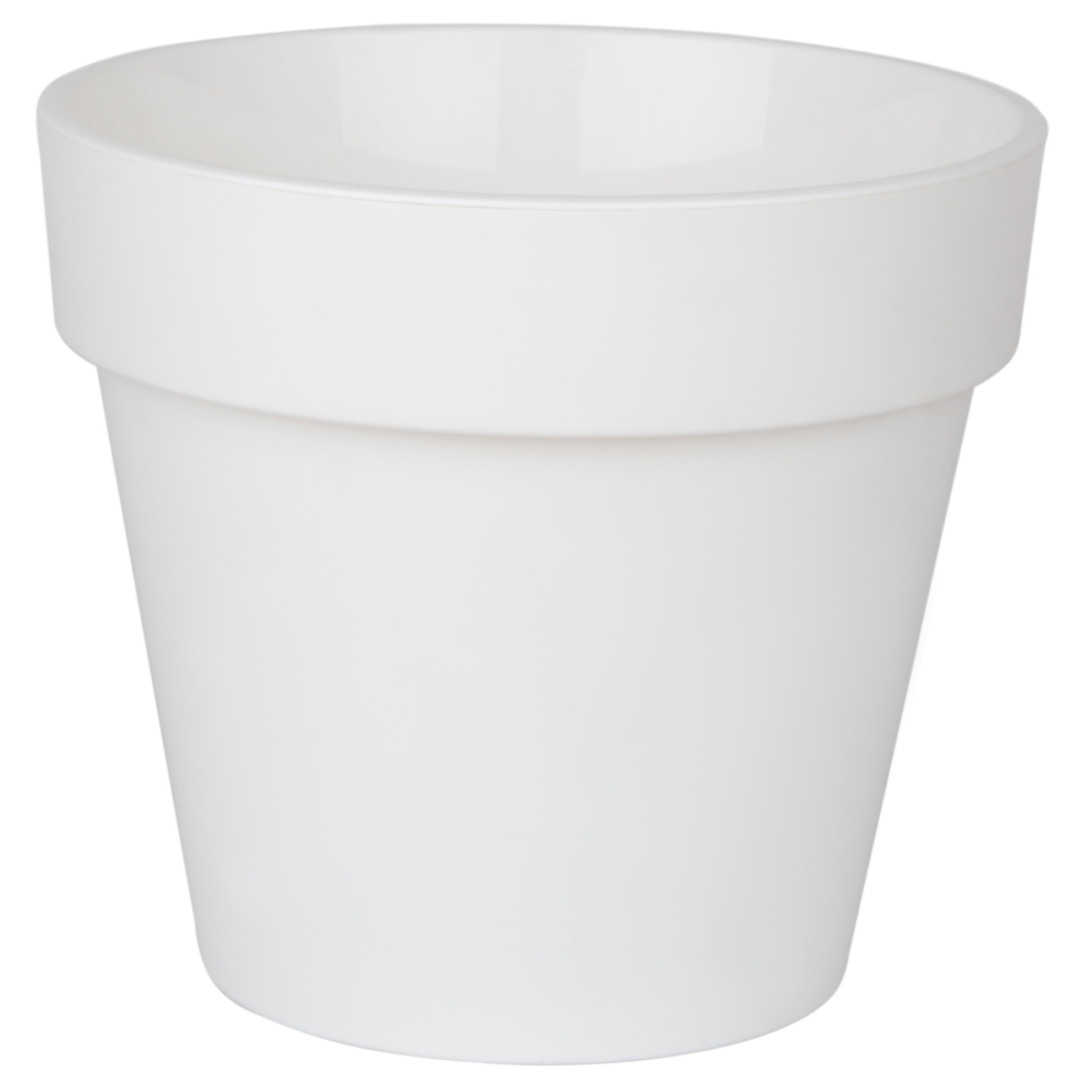Горшок пластиковый с вкладкой Протея Белый d.17 h.15,5