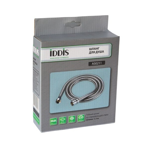 Шланг для душа Iddis нерж.сталь 1,5м арт.A5021115