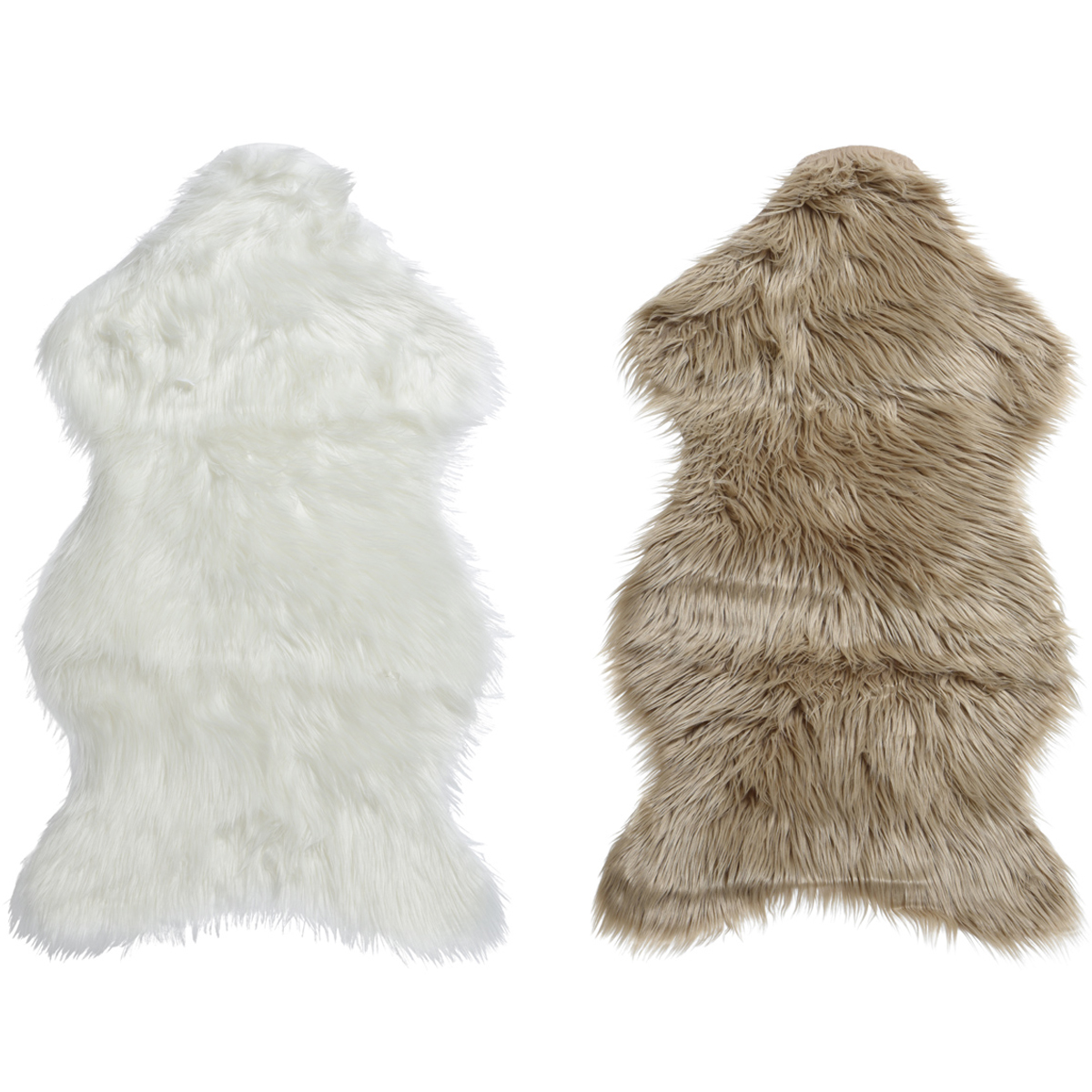 Шкура искусственная декоративная с длинным ворсом 50х90х3 см 2 цвета в ассорт.614141 Kmg