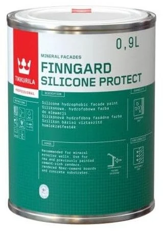 Краска фасадная силиконовая Finngard Silicone Protect Baza C 0,9L