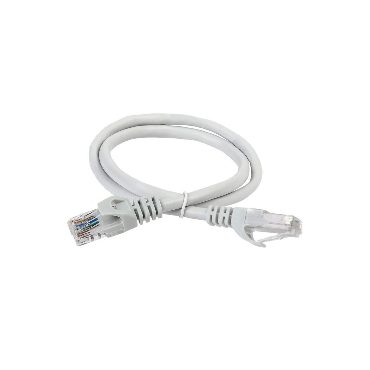Патч-корд кабель UTP кат.5Е  1м, серый  ITK  PC01-C5EU-1M
