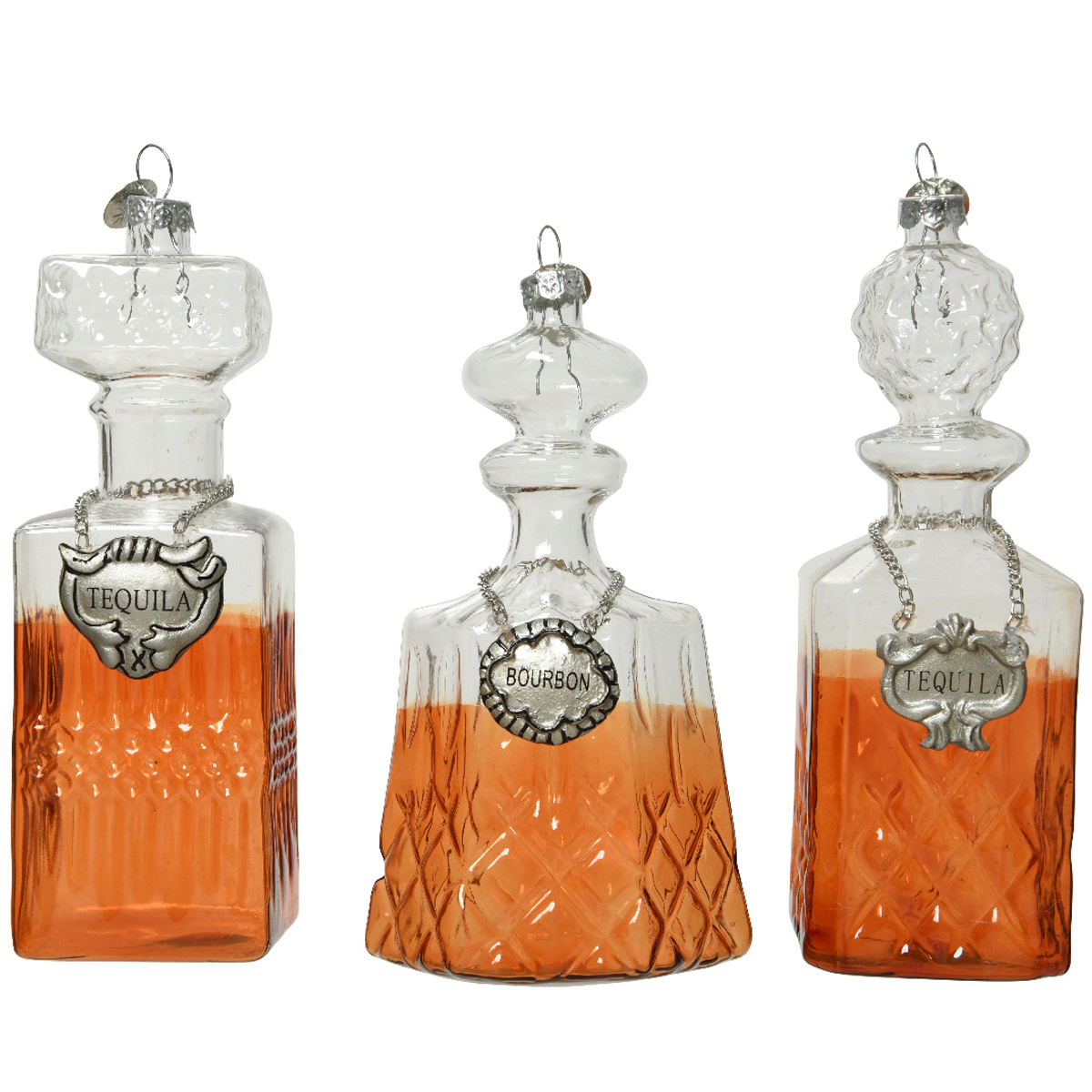 Украшение подвесное Графин с алкоголем 6,3х6,3х12,3 см в ассорт.стекло 121712 Kmg