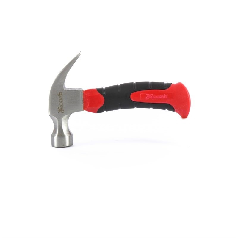 Молоток-гвоздодер мини, фибергласовая двухкомпонентная рукоятка, 250г//Matrix